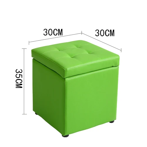 Многофункциональный тканевый табурет для хранения, скамейка, маленький диван, минималистичный Современный художественный стиль, детский стул, табурет для ног 30 см 30 см 30 см 35 см - Цвет: R