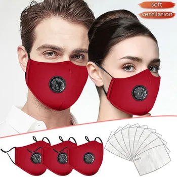 

3PCS Breathable Face Shield +10 Filter Facemask Reusable Mouth Mask Washable Cloth Face Mask Windproof Face Shield mondmasker