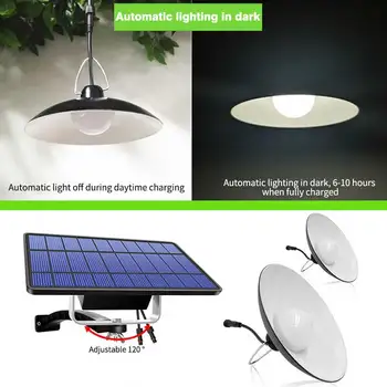 

Extension Cable Balcony Wide Adjustable Outdoor Garden IP65 Waterproof Solar Pendant Lights Auto On Off Home Hanging Yard