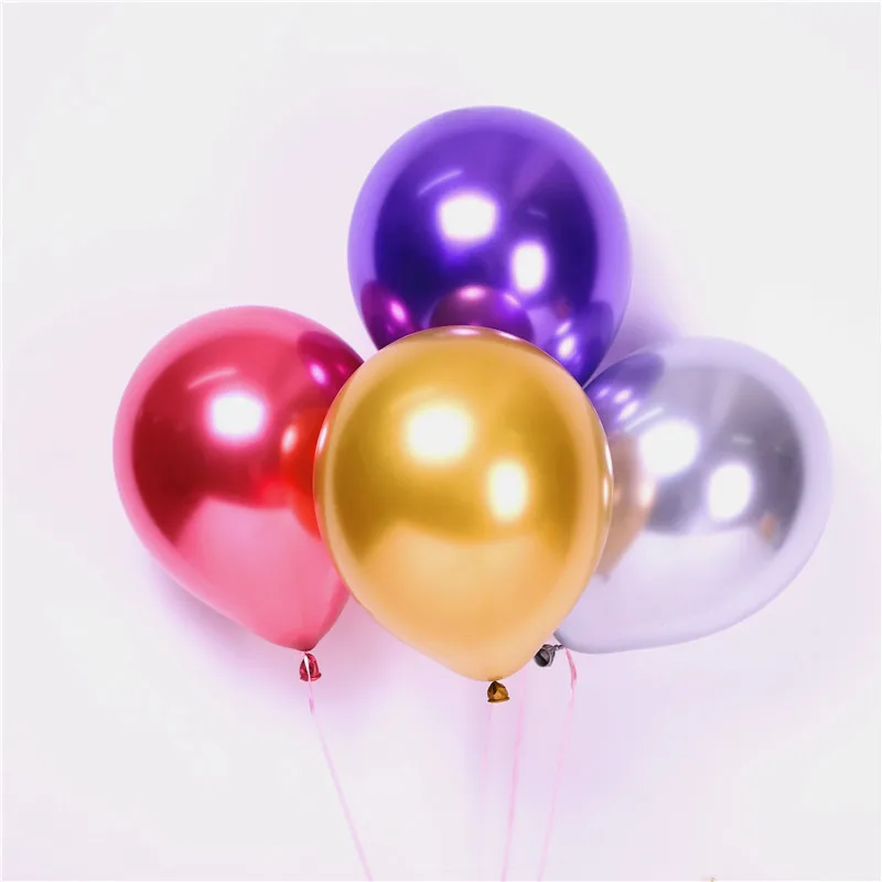 4pcs Metal Latex Balloons Wedding Decorations Matte Helium Globos Birthday Party Decoration Adult Christmas gifts | Игрушки и хобби