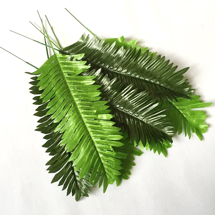 

10Pcs artificial 33cm iron leaves scattered tail leaves wedding decoration leaves silk flower artificial plants flower greenery