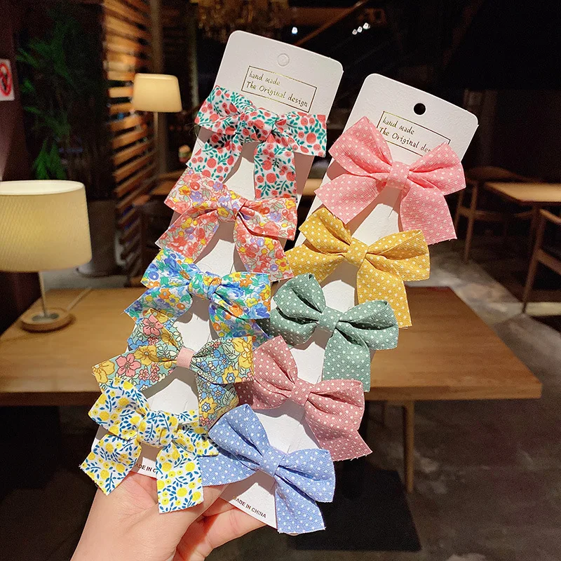 5pcs/lot Cute Kids Hair Pin Children's Hair Clip Set Bow Hairpin Infant Baby Headdress Fashion Birthday Gifts for Babies Girls baby stroller mosquito net