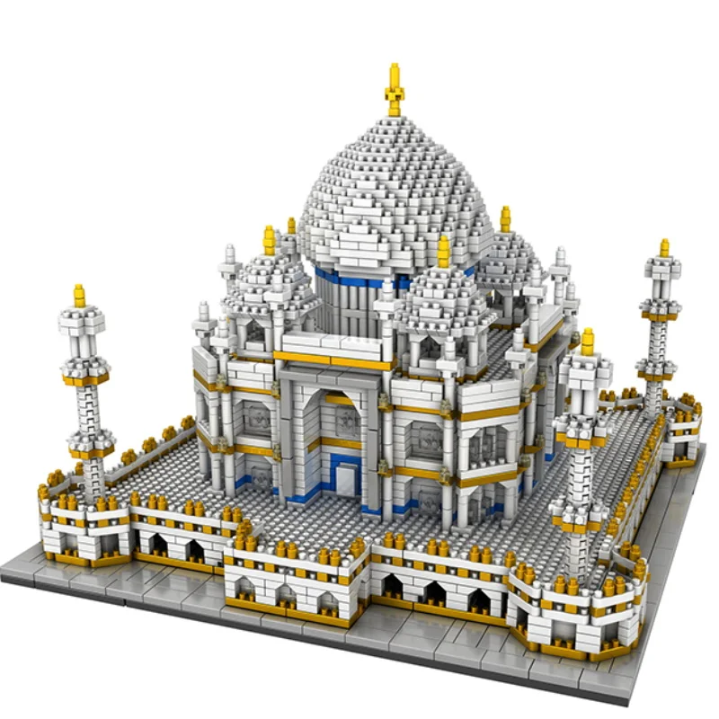 

MINI Thai Architecture 3950PCS Building Blocks City Architecture Land marks Taj Mahal Palace Bricks 3D Model Toys For Kids Gifts