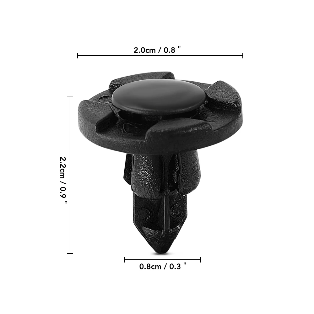Пластиковый крепеж для бампера 8 мм Фиксатор заклепок нажимная крышка двигателя