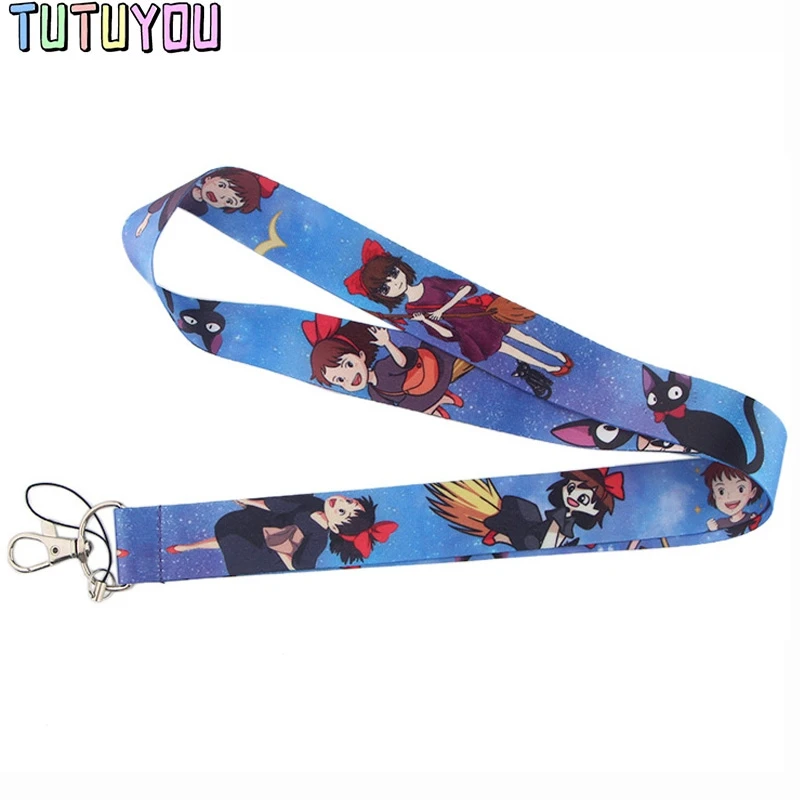 PC233 Кики службы доставки Lanyards держатель удостоверения личности Брелок ID карты Пропуск Тренажерный зал Мобильная лента-держатель для бейджей держатель ключа