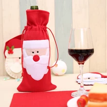 Красная бутылка вина мешок красного вина бутылка мешок Рождественский подарок мешок Санта-Клауса