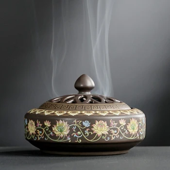 

Ceramic Coil Incense Burner Creative Incense Holder Aromatherapy Furnace Home Room Decor Crafts Ornaments