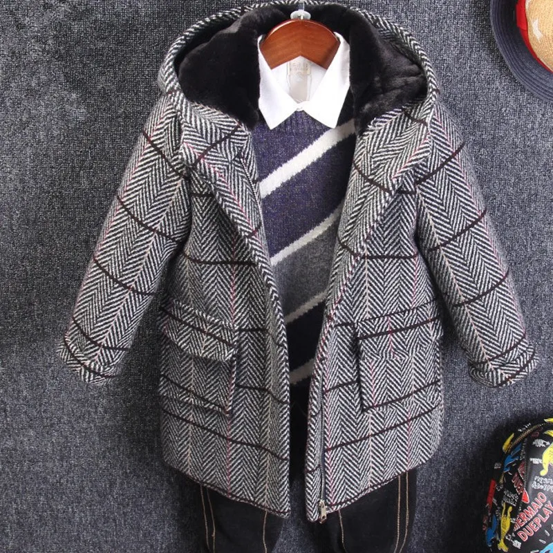 New Boy Coats Winter Overcoat Thickness Kids Jackets Children Outerwear Autumn Winter BBT1026