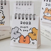 

In Stock 1PC 2022 Cute Creative Mini Desk Calendar Decoration Stationery School Supplies Dropship
