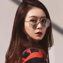 Kilig металлические двухлучевые пилоты необычные очки Рамка новые европейские и американские оправа для очков в стиле ретро тренд 0399 плоское зеркало