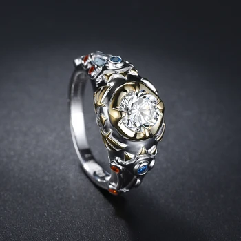 

Legend of Zelda Breath of the Wild Link Sheikah Slate Hylian Crest 925 Sterling Silver Engagement Ring
