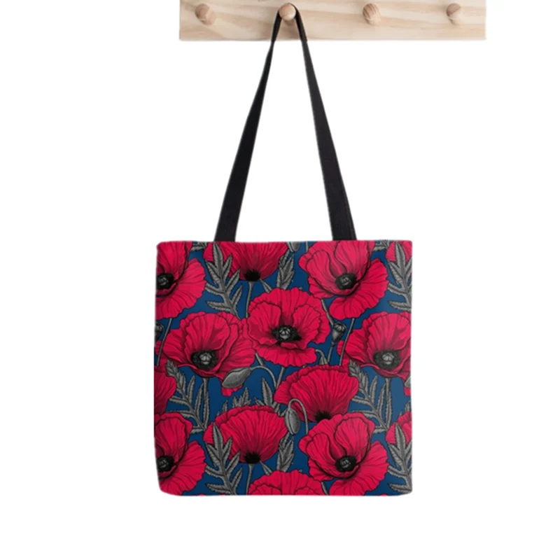 Shopper Neon Rainbow Baphomet Tote Printed Tote Bag women Harajuku shopper handbag girl Shoulder shopping bag Lady Canvas Bag