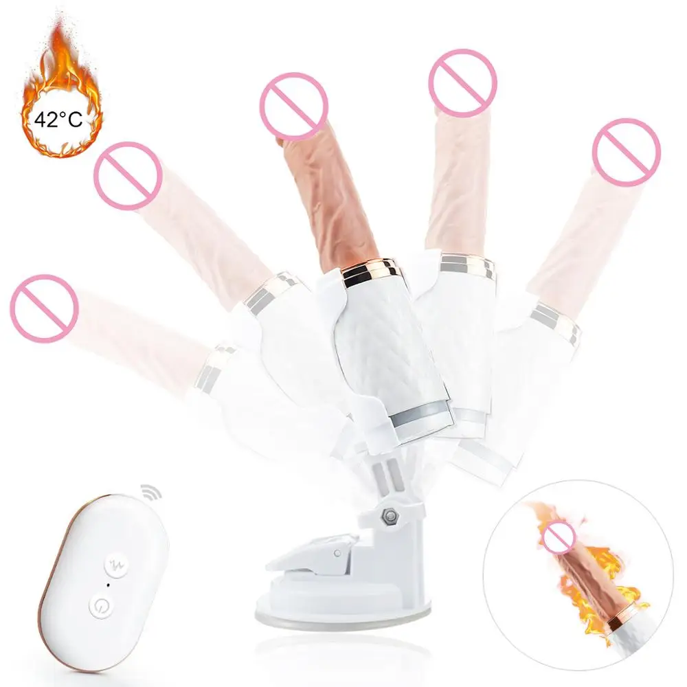 Фаллоимитатор автоматическая телескопическая секс машина для женщин пенис