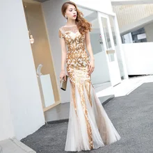 Best Offers It's Yiiya Evening Dresses Long Gold Pattern Shiny Sequin Formal Dress Plus Size Mermaid Elegant Gown 2020 Robe De Soiree K159 Best Offers It's Yiiya Evening Dresses Long Gold Pattern Shiny Sequin Formal Dress Plus Size Mermaid Elegant Gown 2020 Robe De Soiree K159