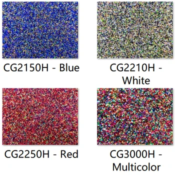 

600mm x 400mm x 3.0mm Acrylic/PMMA 2-Sided Chunky Glittering Sheets for Jewelry, Craft, Art Work, Decoration - 6 pcs/lot