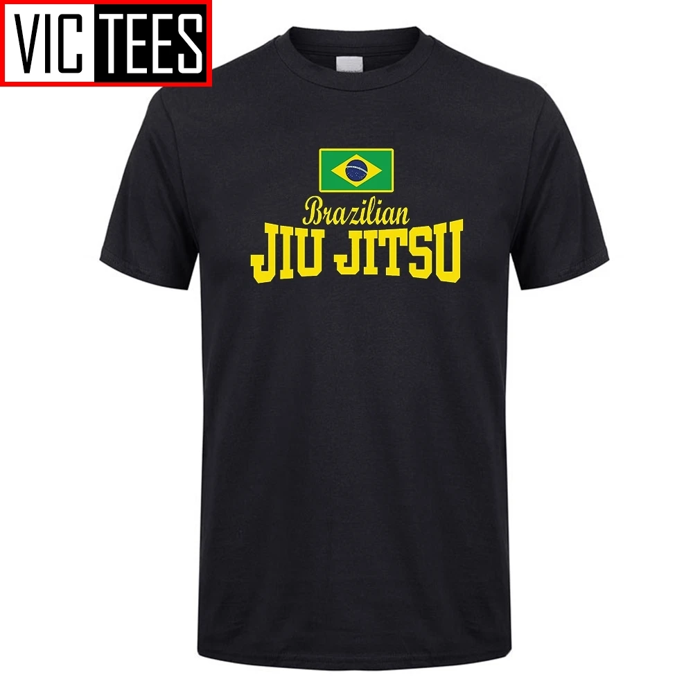 Мужские футболки с текстом флага BJJ Judo бразильские для джиу-джитсу новые