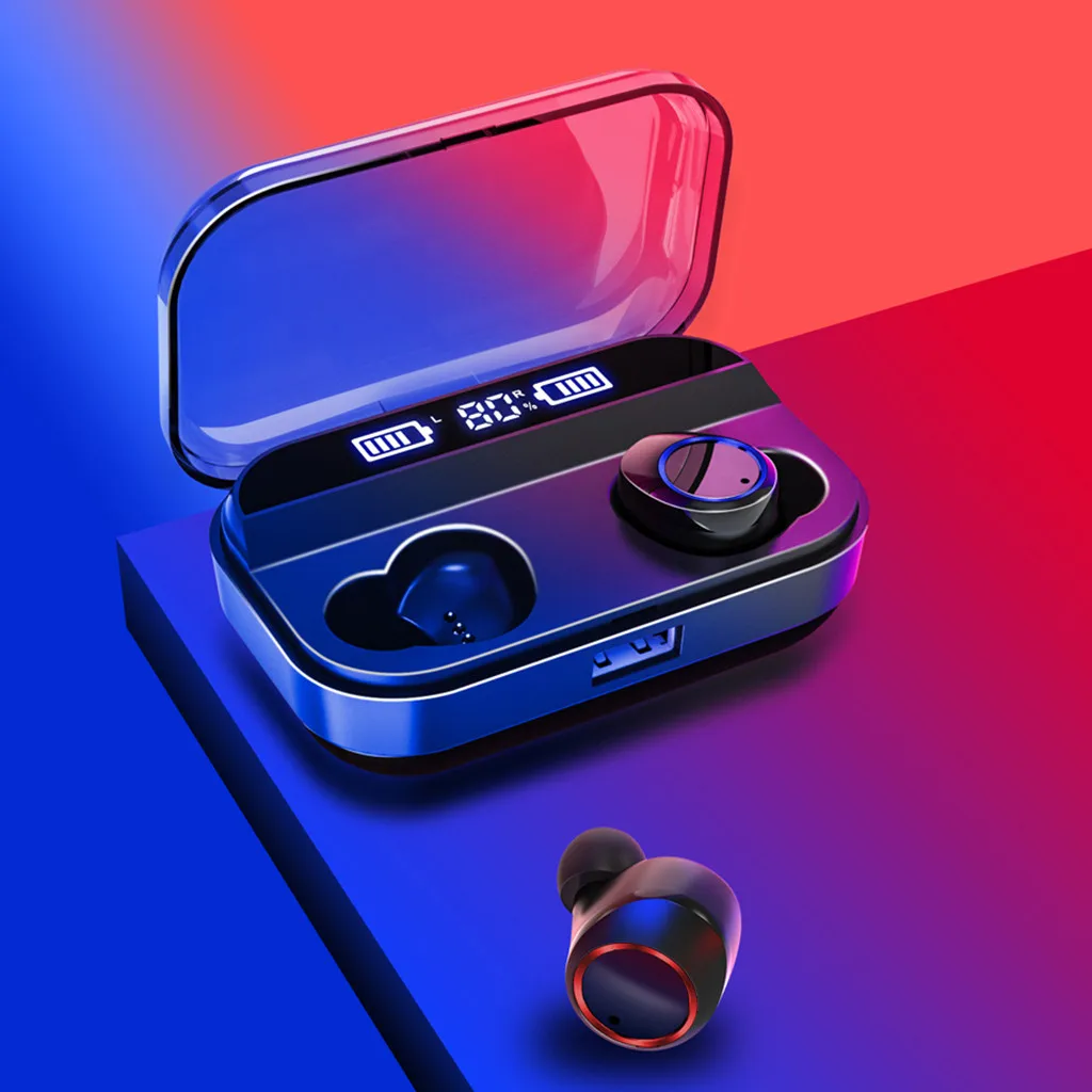 Ouhaobin, Bluetooth гарнитура, беспроводные наушники, TWS, Mini BT 5,0, стерео наушники-вкладыши, гарнитура, водонепроницаемая для телефона
