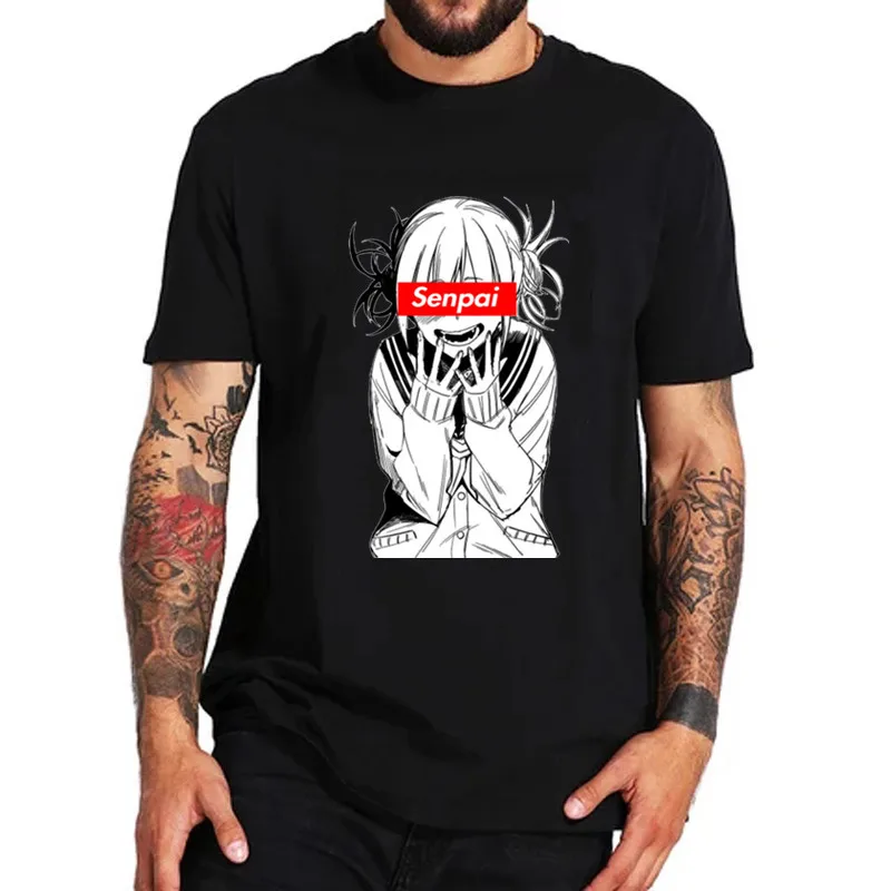Футболка Himiko Waifu футболка tago Senpai новинка 2019 футболки с забавным принтом для