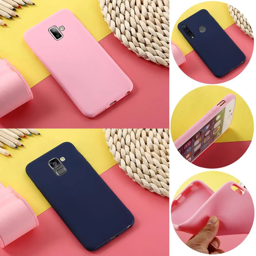 Для samsung Galaxy J6 2018 Чехол Мягкий Силиконовый ТПУ чехол для Plus + J6Plus J610F SM
