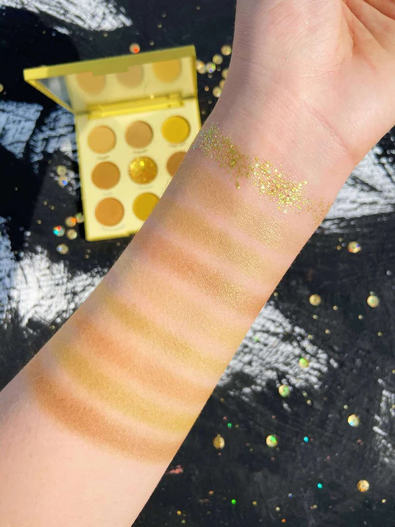 

Symphony of Stars Yellow Honey Orange Fruit Nine Color Eyeshadow Palette Long Lasting Matte Glitter Beauty Glazed Makeup