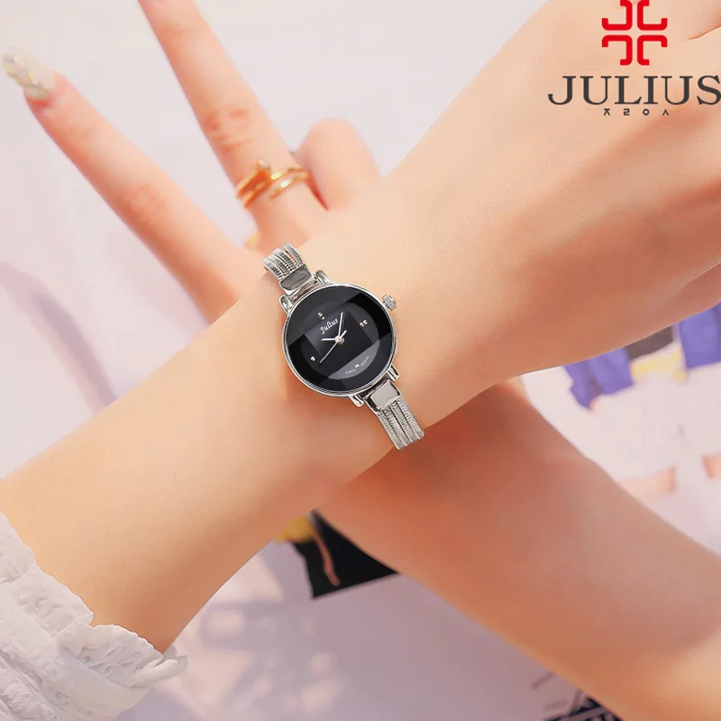 

Top Small Lady Women's Watch Japan Quartz Hours Fine Fashion Dress Chain Bracelet Snake Tassels Girl Birthday Gift Julius Box