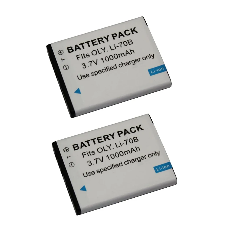 2pcs battery Li-70B Li70B батареи для цифровой камеры Olympus li 70b батарея FE4020 FE4040 FE4020 FE4040 X940 D705 FE5040 D705 D710 VG110 VG140 li 70b - Цвет: 2pcs battery