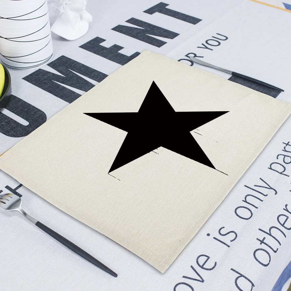 1 шт., коврик для столового стола с скандинавскими буквами, простая ...