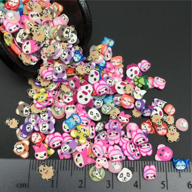50 г животное Fimo Полимерная глина посыпать для детей Diy, мягкая глина для рукоделия глина/Нейл-арт/украшение для альбома DIY, наполнитель слизи