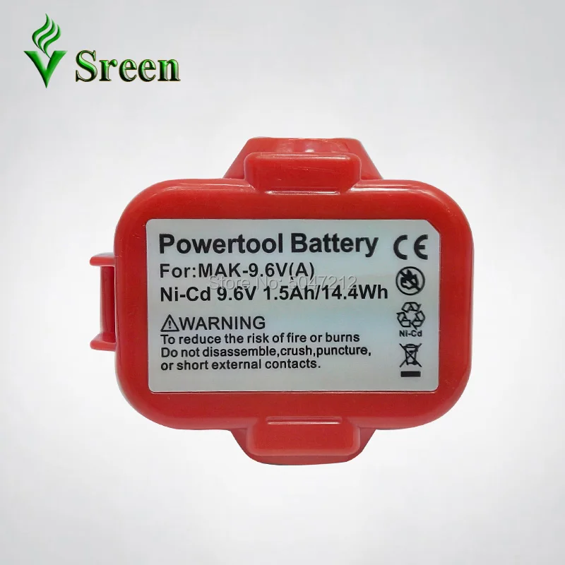 Ni-cd 1500mAh 9 6 V для замены Makita PA09 аккумуляторные электроинструменты батареи 9122 9120 9100