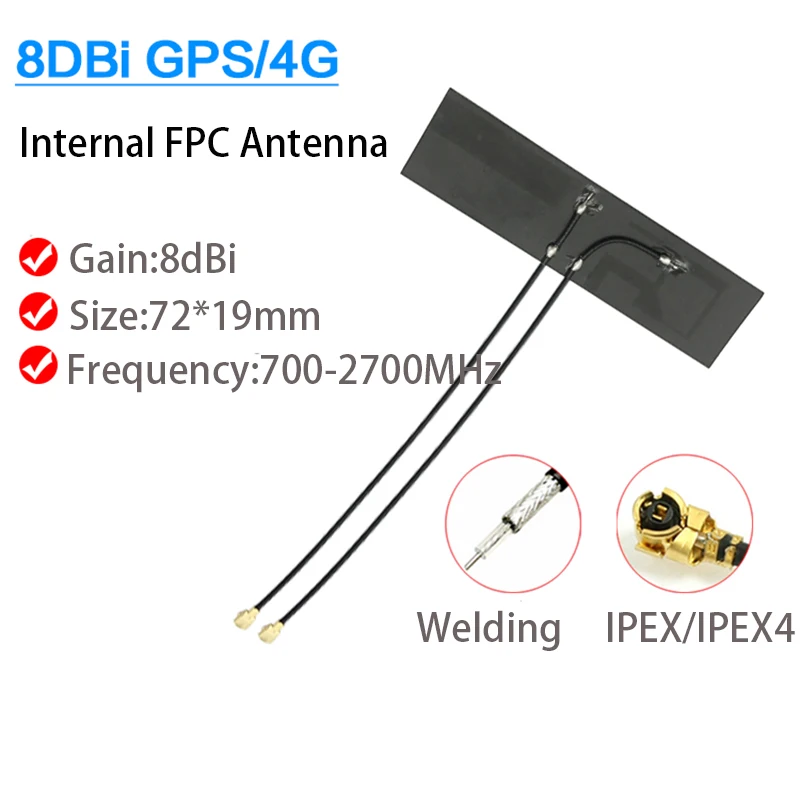 700-2700MHz Internal 4G GPS Combined FPC Navigation Positioning 3G GSM LTE Flexible Antenna Booster For Quectel EG25-G EC25-AF