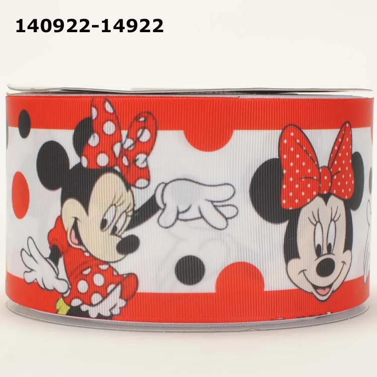 Новые 3 ྇ мм 50 ярдов и мультфильм печатных grosgrain ленты бесплатная