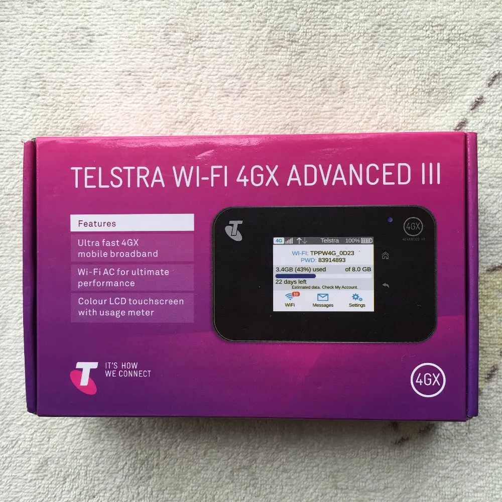 Разблокированный 2," сенсорный экран Netgear Aircard AC810S 810S с 2 антеннами Cat11 600 Мбит/с 4G LTE MiFi Мобильная точка доступа wifi роутер