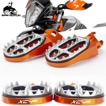 

250XCF 350XCF 450XCF Motorcycle Aluminum FootRest Footpegs Pedals For KTM 250 350 450 XC-F XCF XC F 2008-2015 New Foot Rest Pegs