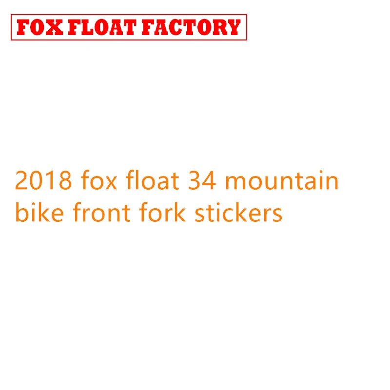 Aufkleber Decals Stickers Stickers Fork Fork Fox 40 2018 ELX91 Adhesive 