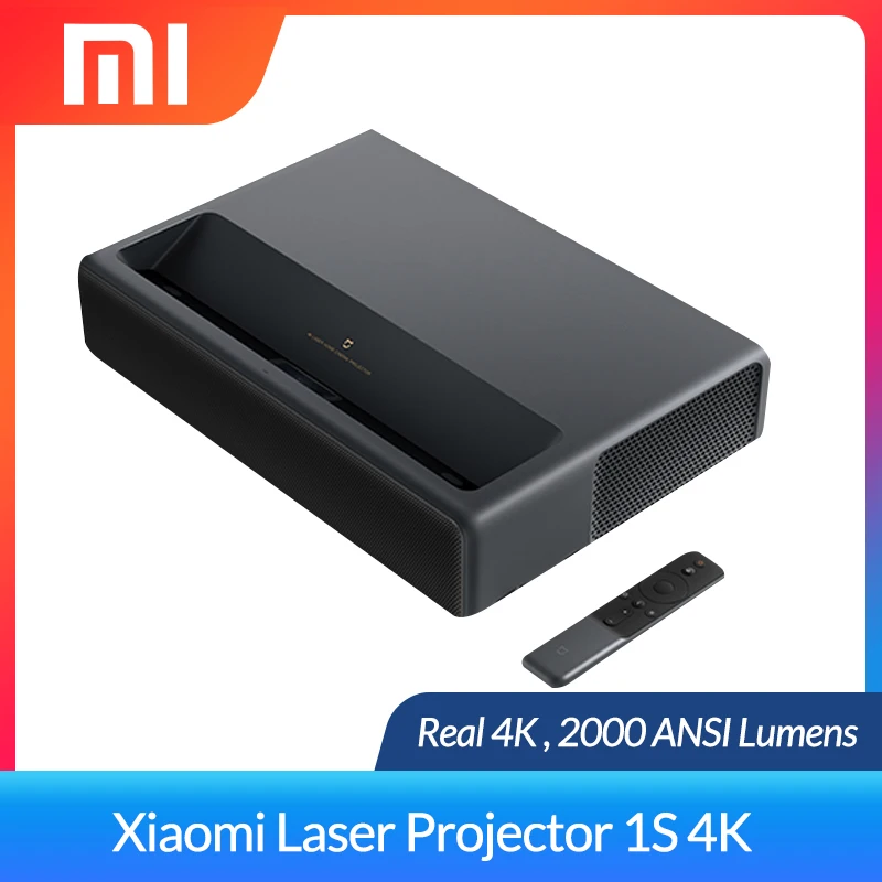 Лазерный проектор Xiaomi Mijia 1S 4K 2000 ANSI люмен для телевизора домашнего кинотеатра ALPD 3