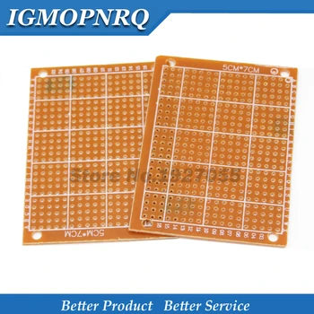

2Pcs 5x7cm new Prototype Paper Copper PCB Universal Experiment Matrix Circuit Board 5*7cm