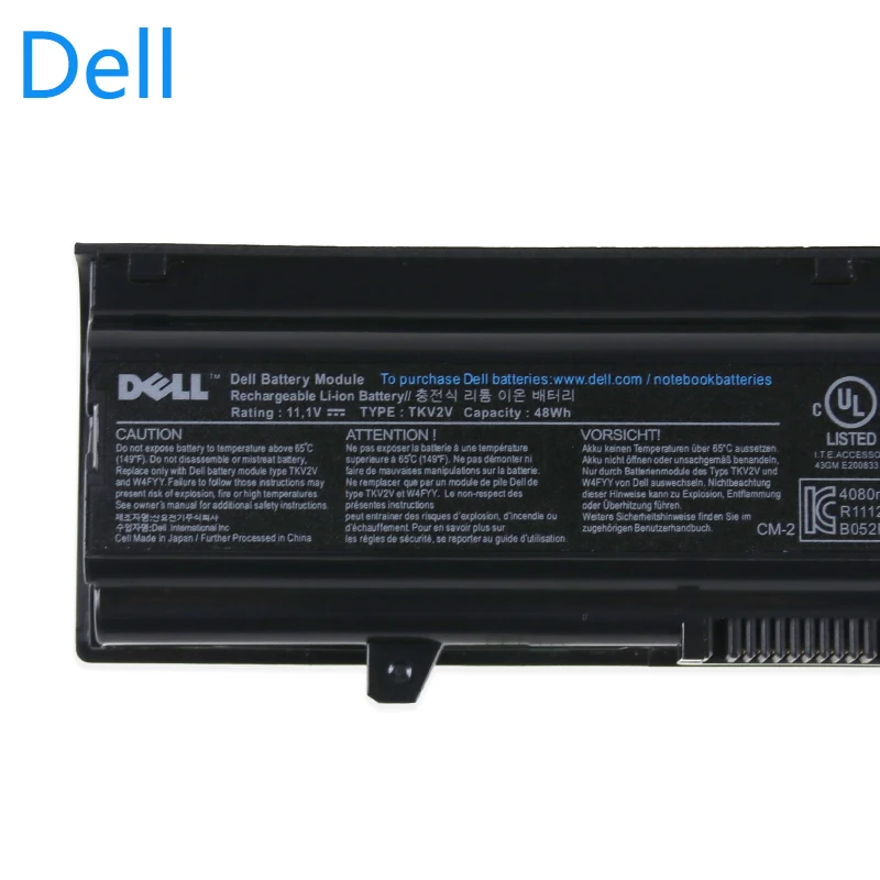 Сменный аккумулятор для ноутбука dell Inspiron 14V 14VR M4010 N4020 N4020D N4030 N4030D TKV2V 11,1 V 48Wh