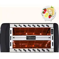 2 Toasters Stainless Steel Wide Slot Toasters with Removable Crumb Tray 1