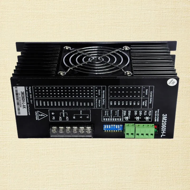 

JMC AC 3M2060H Stepping Motor 220V Input 86/110/130 3-phase Stepper Motor Driver 3M2060H-L 32-bit DSP