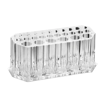 

26 Holes Clear Transparent Acrylic Cosmetic and Makeup Brush Holder Stand Organizer for Girls Women