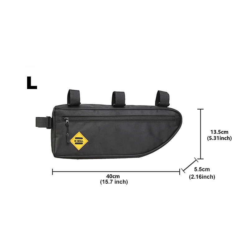 Black frame bag L Велосипедный треугольный мешок велосипедная Рама Передняя труба сумка Водонепроницаемый Велоспорт Паньер Упаковка Сумка велосипедные аксессуары - Цвет: Black frame bag L