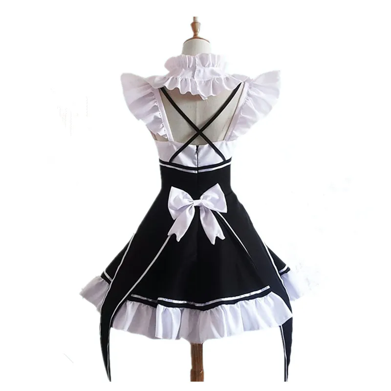 Горячее предложение аниме косплей Re Zero Kara Hajimeru Kawaii Isekai Seikatsu Ramu remhallowen платье