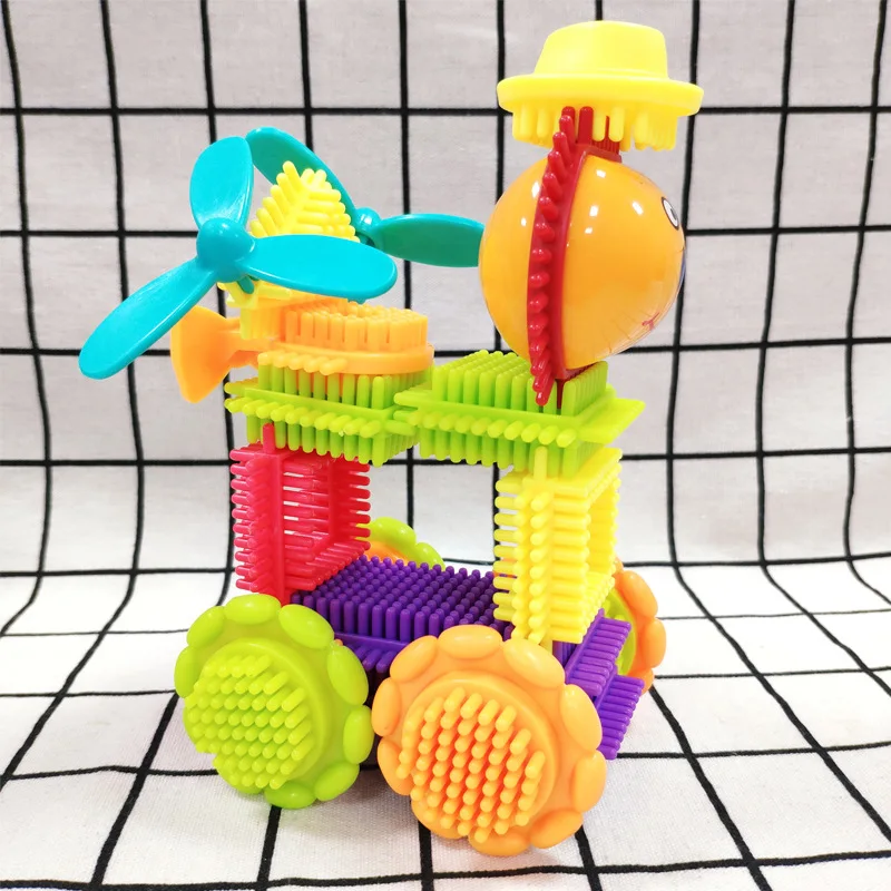 

[A] NUKied Mane Building Blocks Experience Loaded 16 Grain Children'S Educational ENLIGHTEN Grasping Soft Building Blocks Sensor