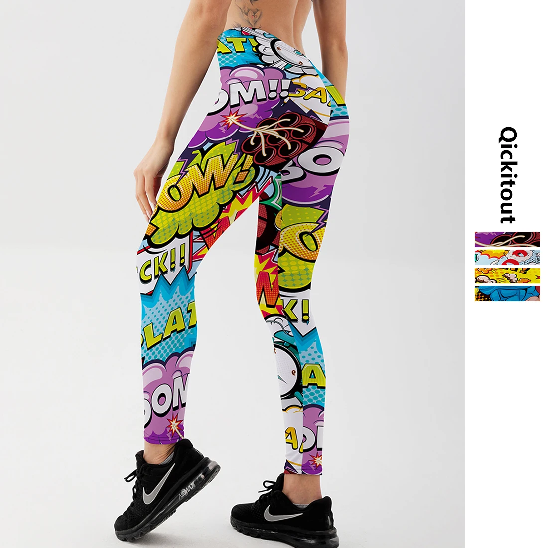 Leggings Stampati In 3D Push Up Leggins Sport Donna Fitness Running Pants Cartoon Comic Game Styles Girl Leggins