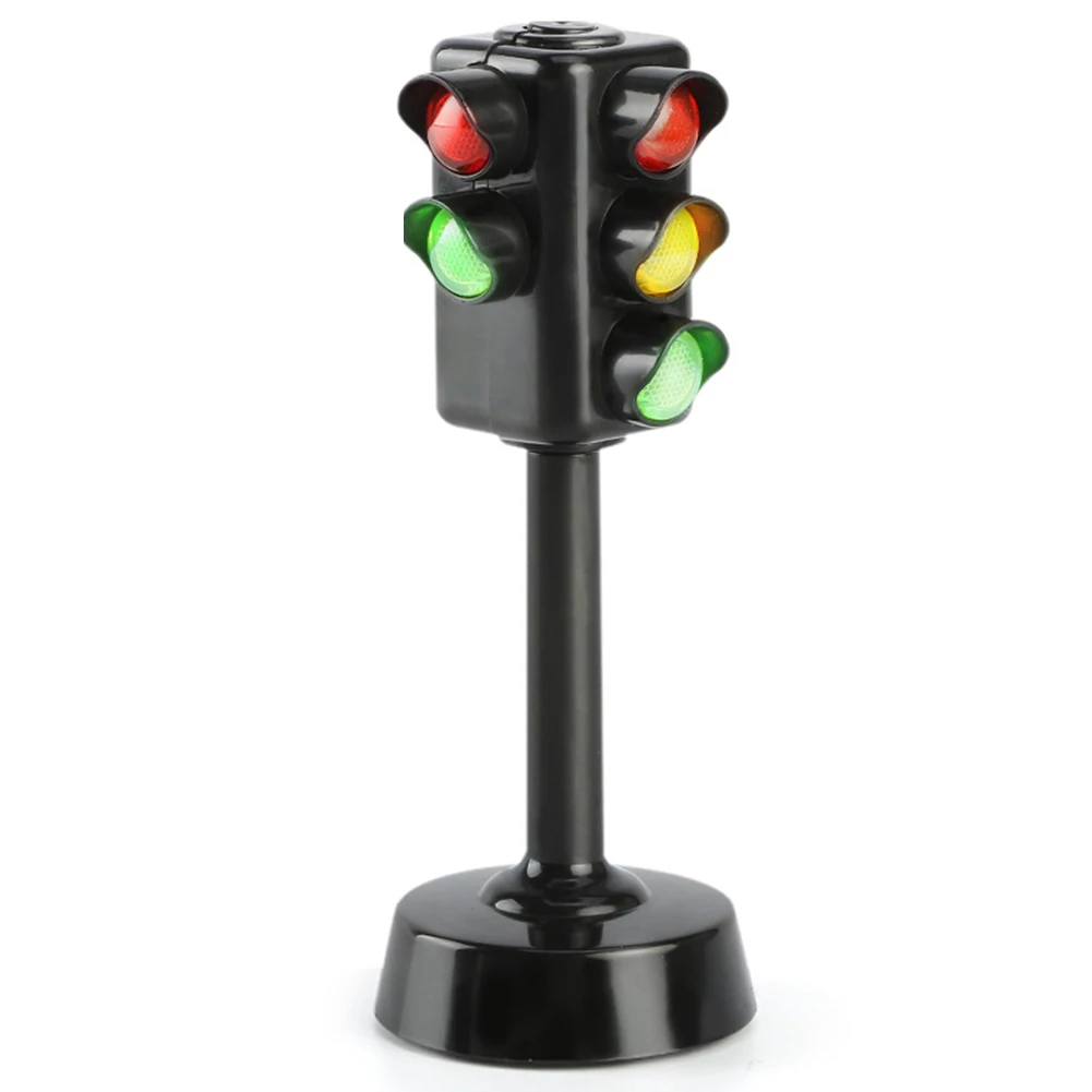 Mini Traffic Signs Road Light Block with Sound LED Children Safety Education Kids Puzzle Traffic Light Toys Boys Girls Gifts 7