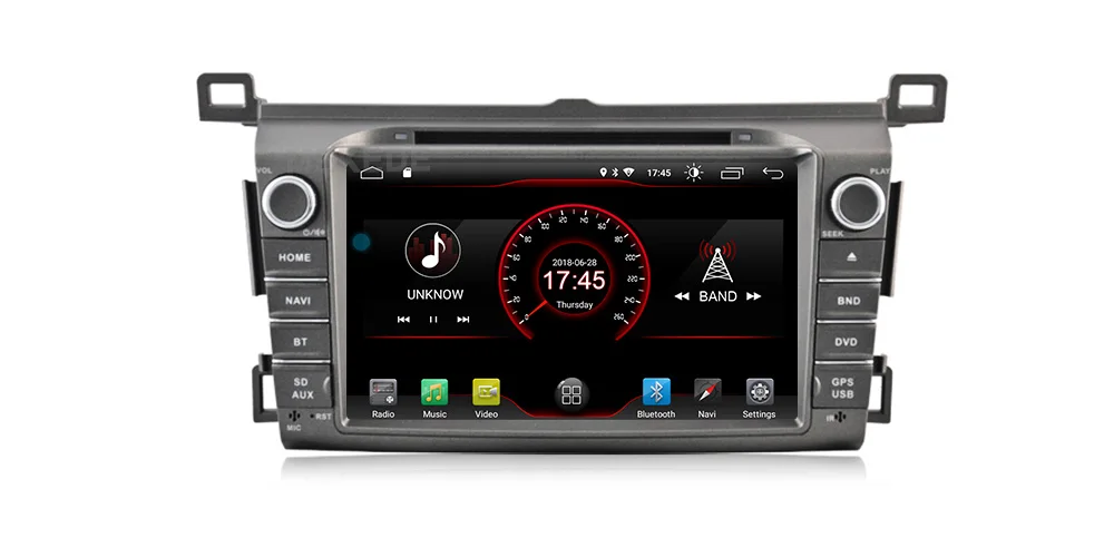MEKEDE 1024x600 2 Din Android 9 Автомобильный мультимедийный dvd-плеер gps для Toyota RAV4 Rav 4 2013 Автомагнитола OBD2