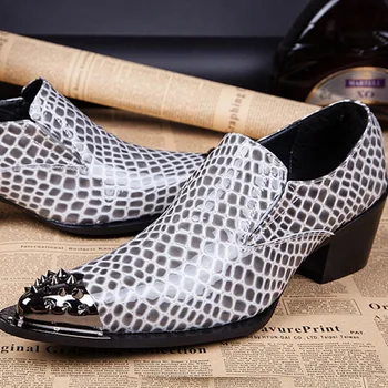 

Zapatillas Hombre Shoes for Men Genuine Leather Slip-on Pointed Toe British Style Loafers Full Grain Leather Cow Leather Rubber