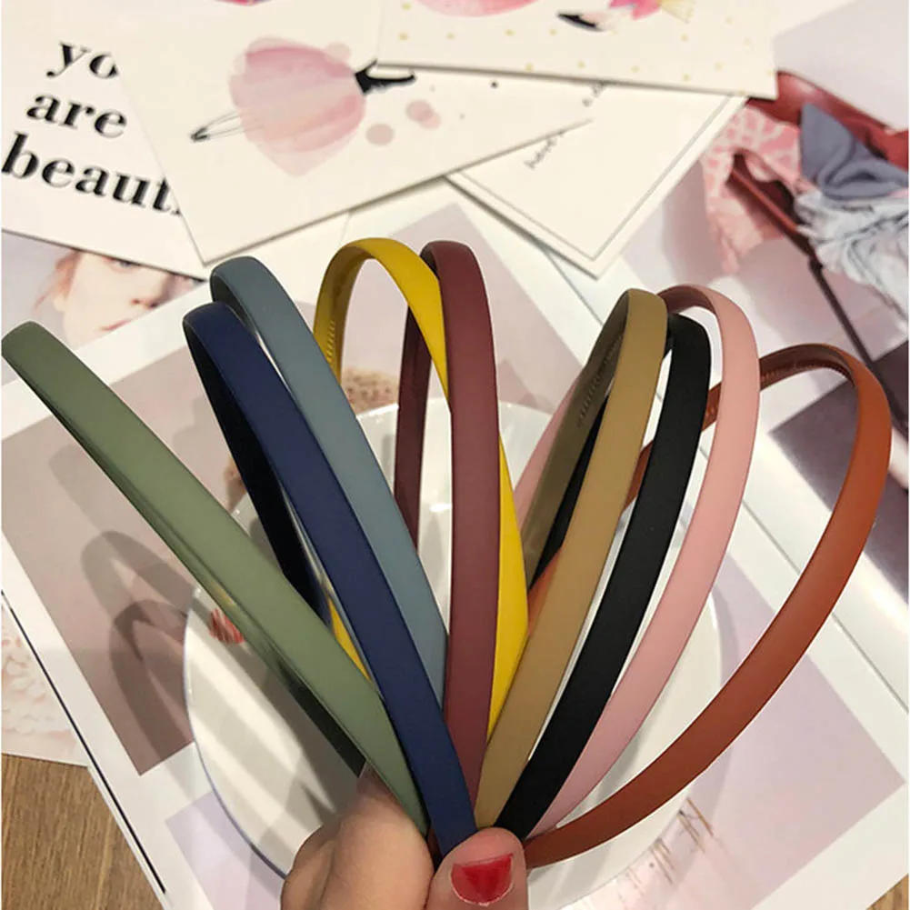 Solid Female Frosted Bezel Headband Turban Hairband For Women Lady Hair Hoop Hair Accessories Headwear Headdress Elegant smoking accessories men lady gift cigarette storage container case aluminum tobacco holder pocket box magnetic button