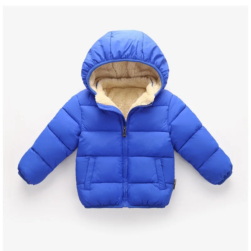COOTELILI Velvet Winter Children's Parkas Kids Jackets For Girls Boys Coat Warm Thick Fleece Baby Outerwear Infant Overcoat (17)