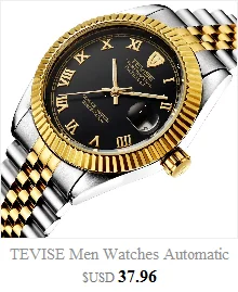 TEVISE Multifunctional Mechanics Round Dial Men Wrist Watch Fashionable Male Casual Stainless Steel Net Wristwatches